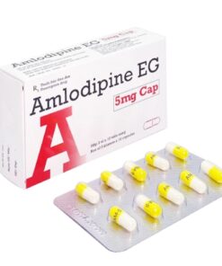Thuốc Amlodipin EG 5mg Pymepharco – Điều Trị Tăng Huyết Áp, Đau Thắt Ngực – Hộp 3 Vỉ x 10 Viên