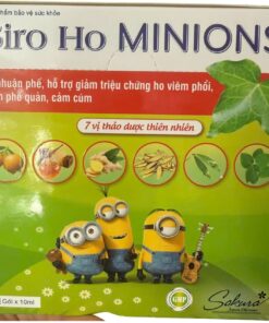 Siro Ho Minions – Hỗ Trợ Giảm Ho, Long Đờm Từ Thảo Dược Tự Nhiên – Hộp 20 Gói x 10ml