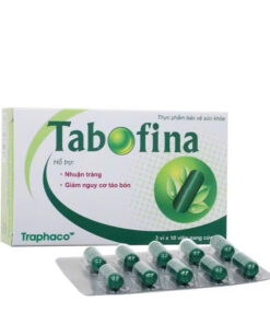Tabofina – Hỗ Trợ Nhuận Tràng, Giảm Nguy Cơ Táo Bón – Hộp 3 Vỉ x 10 Viên